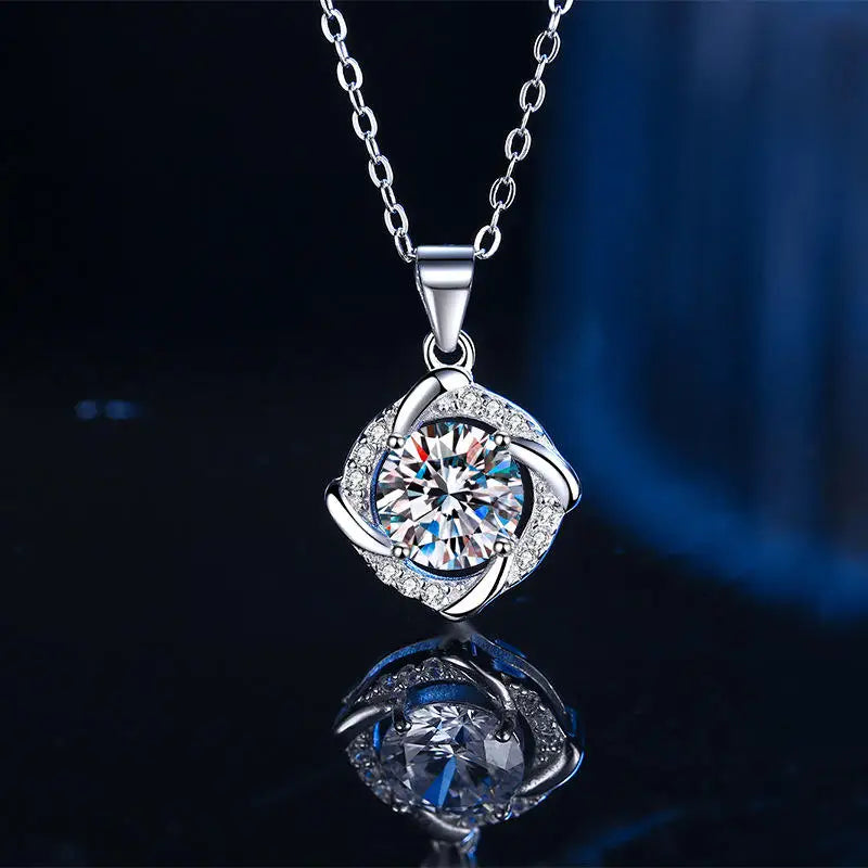 Eternal Sparkle Pendant!!! 925 Sterling Silver Necklace