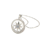 S925 Guiding Light I'd Be Lost Without You Compass Necklace... Navigate Love's Journey with Elegance