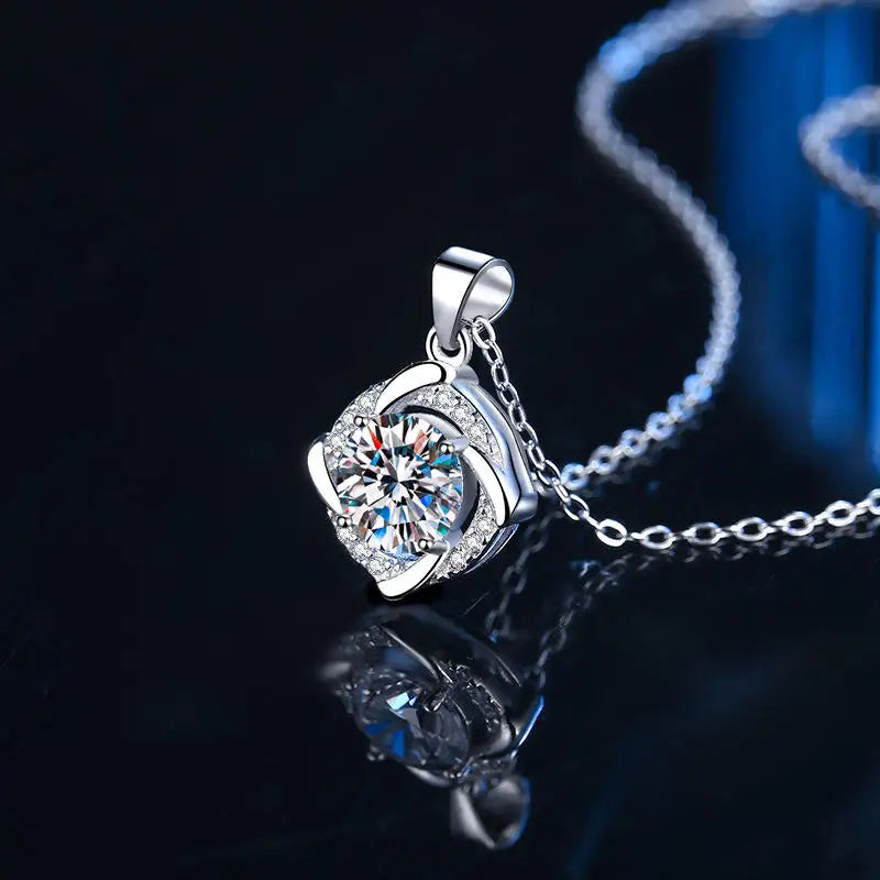 Eternal Sparkle Pendant!!! 925 Sterling Silver Necklace