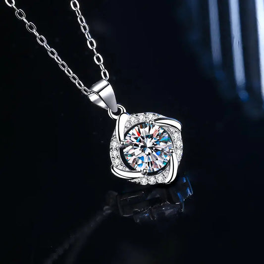 Eternal Sparkle Pendant!!! 925 Sterling Silver Necklace