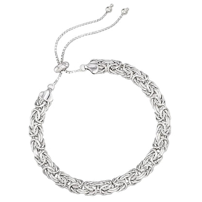 Byzantine Majesty Bracelet!!!  New S925 Sterling Silver Byzantine Emperor Chain Bracelet for Men Or Women