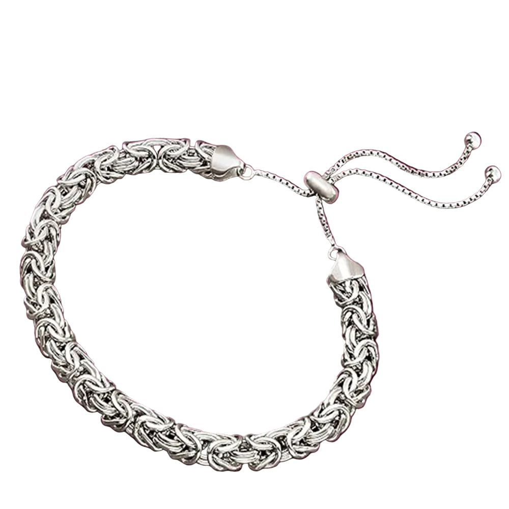 Byzantine Majesty Bracelet!!!  New S925 Sterling Silver Byzantine Emperor Chain Bracelet for Men Or Women