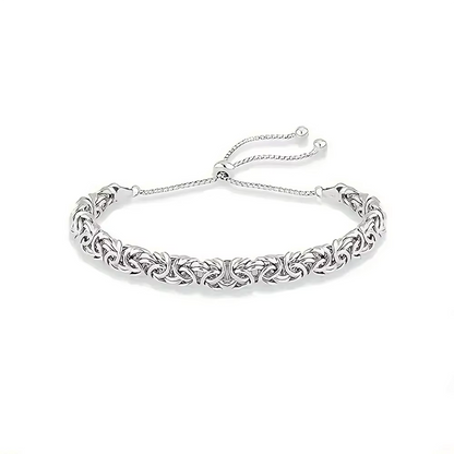 Byzantine Majesty Bracelet!!!  New S925 Sterling Silver Byzantine Emperor Chain Bracelet for Men Or Women