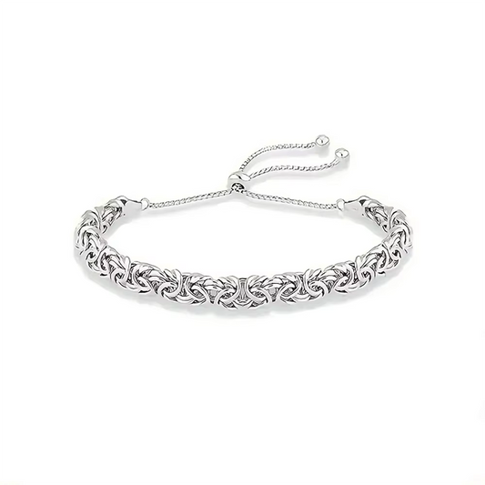 Byzantine Majesty Bracelet!!!  New S925 Sterling Silver Byzantine Emperor Chain Bracelet for Men Or Women