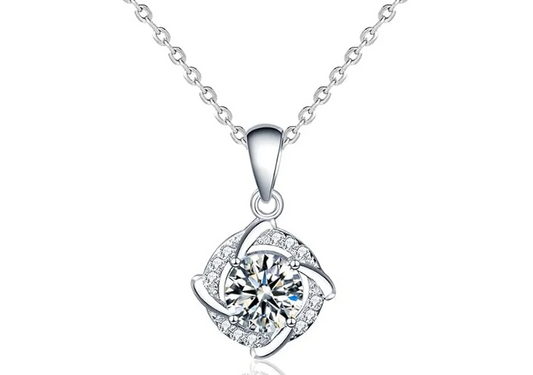 Eternal Sparkle Pendant!!! 925 Sterling Silver Necklace